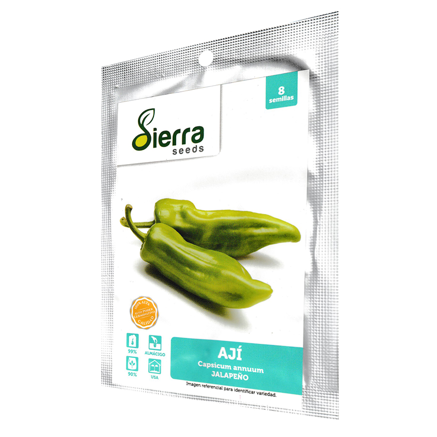 Semilla de ají jalapeño - Sierra Seeds x 8 semilas